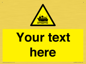 Custom warning ferries crossing vessels